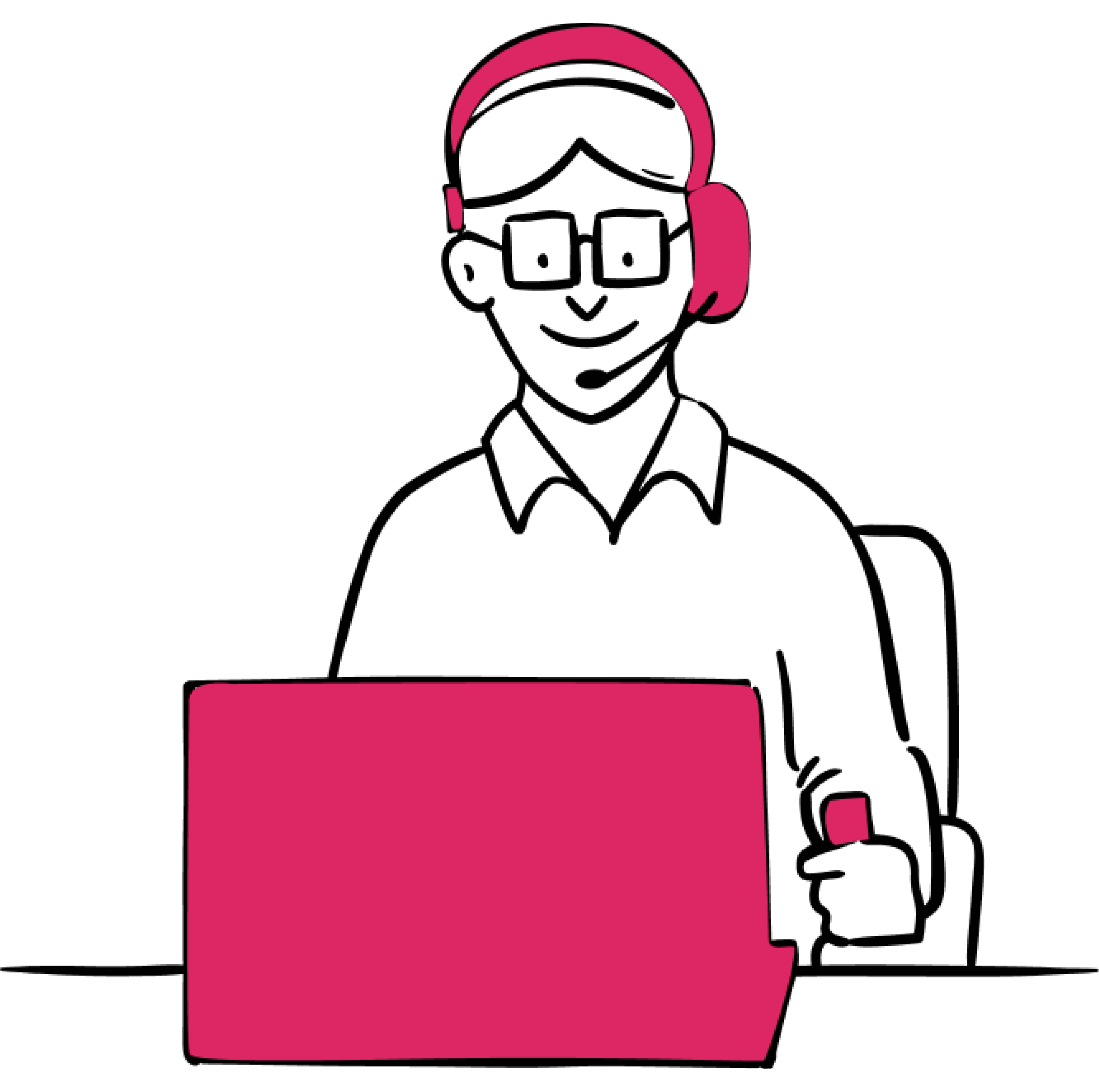 A man using a joystick