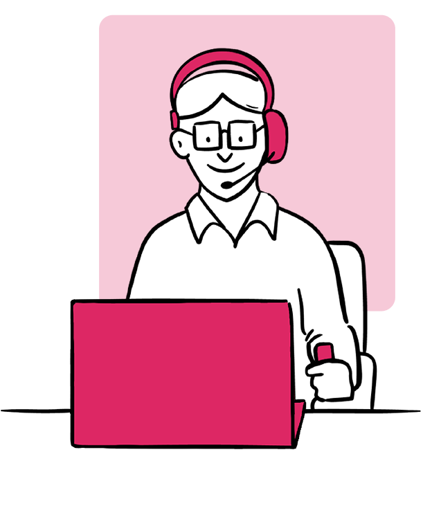 A man using a joystick